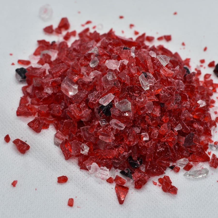 Molido rojo de acrílico PMMA reciclado